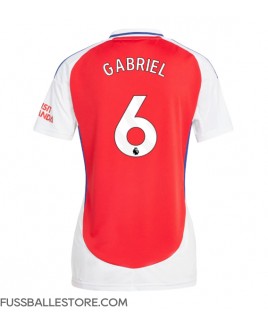 Günstige Arsenal Gabriel Magalhaes #6 Heimtrikot Damen 2024-25 Kurzarm